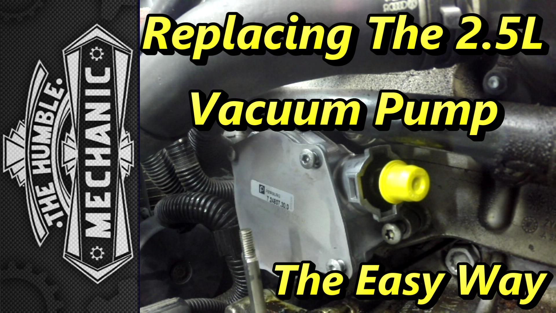 Replacing VW 2.5l Vacuum Pump The Easy Way Humble Mechanic